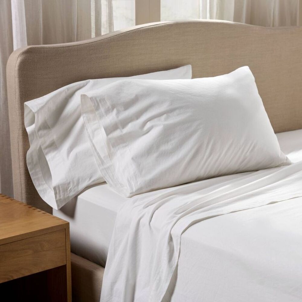 Parachute - King Casual Organic Cotton Sheet Set White - Parac White - Picture 2 of 4